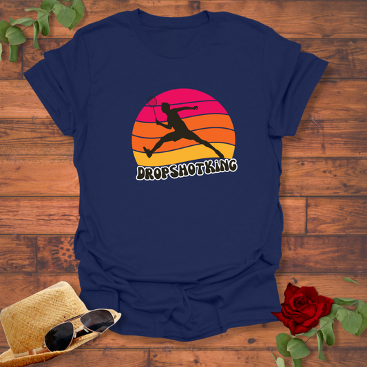 Drop Shot King T-shirt | Peachy Mind Unisex 100% Cotton T-Shirt