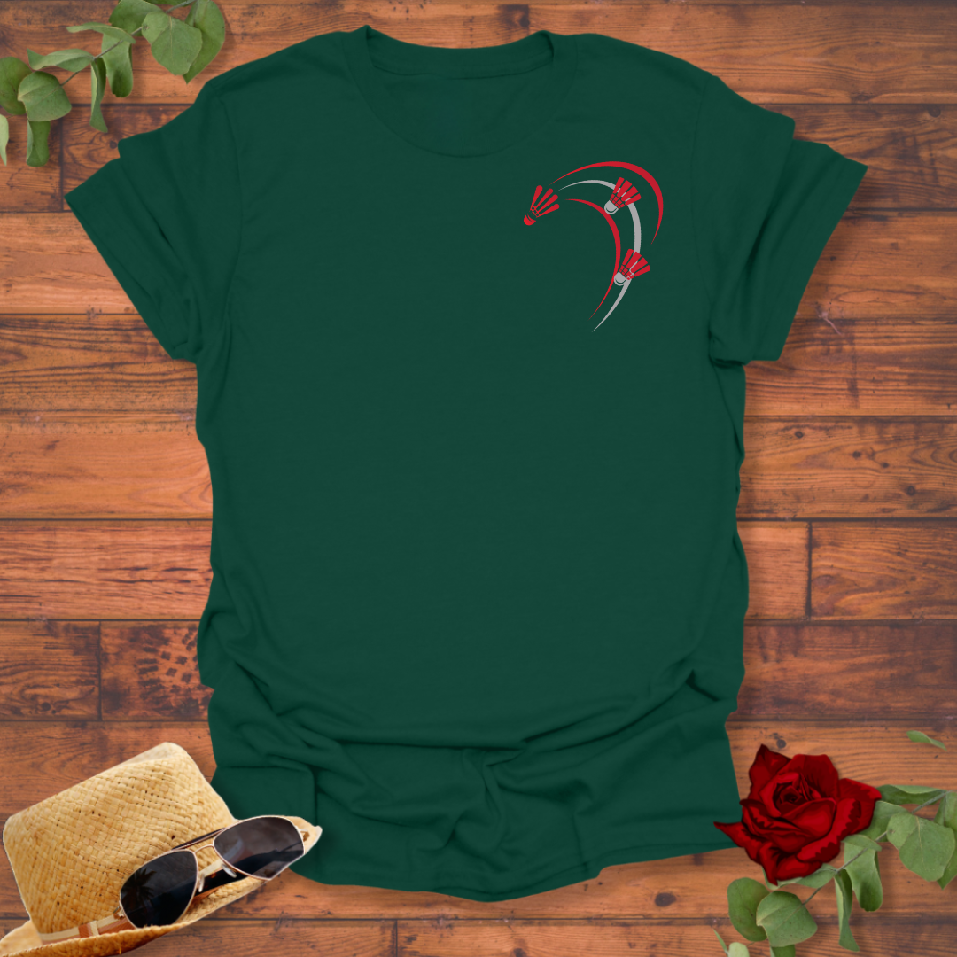 Badminton Logo T-shirt | Peachy Mind Unisex 100% Cotton T-Shirt