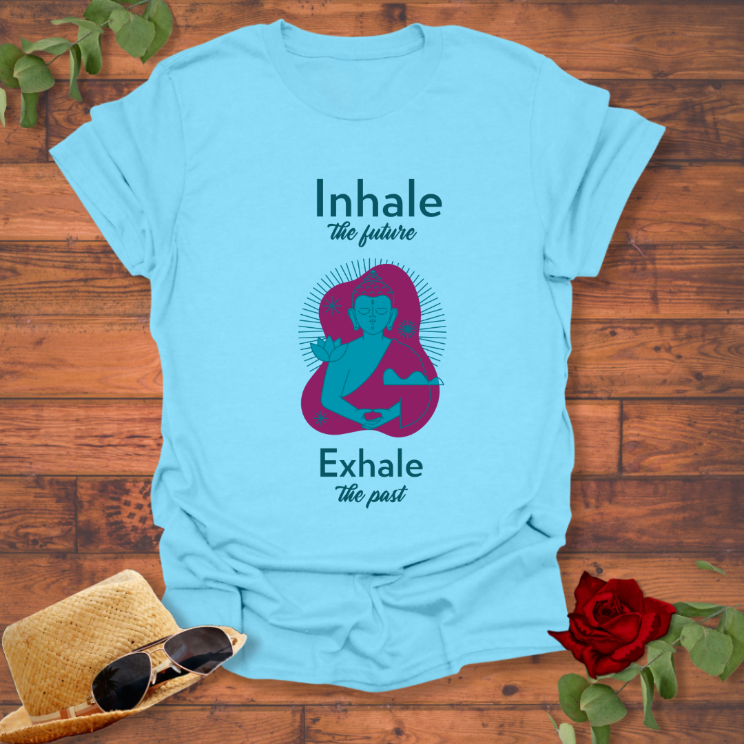 Exhale The Past T-shirt | Peachy Mind Unisex 100% Cotton T-Shirt