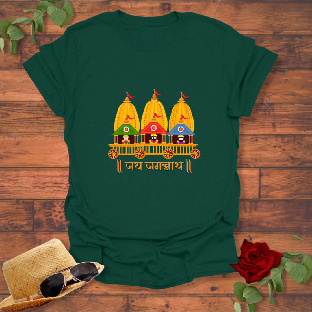 JAI JAGGANATH T-shirt | Peachy Mind Unisex 100% Cotton T-Shirt