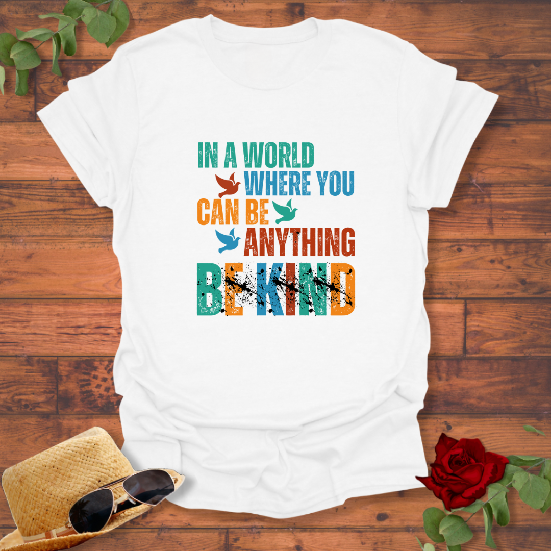 You Can Be Anything Be Kind T-shirt | Peachy Mind Unisex 100% Cotton T-Shirt
