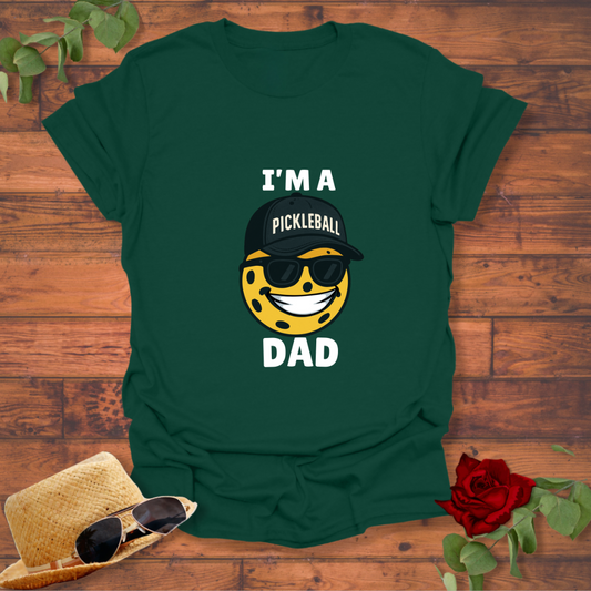 Pickleball Dad T-shirt | Peachy Mind Unisex 100% Cotton T-Shirt