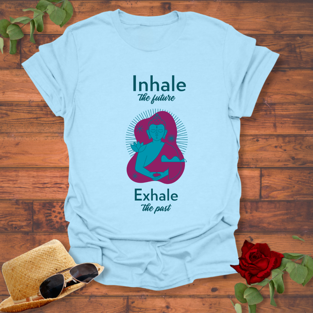 Exhale The Past T-shirt | Peachy Mind Unisex 100% Cotton T-Shirt
