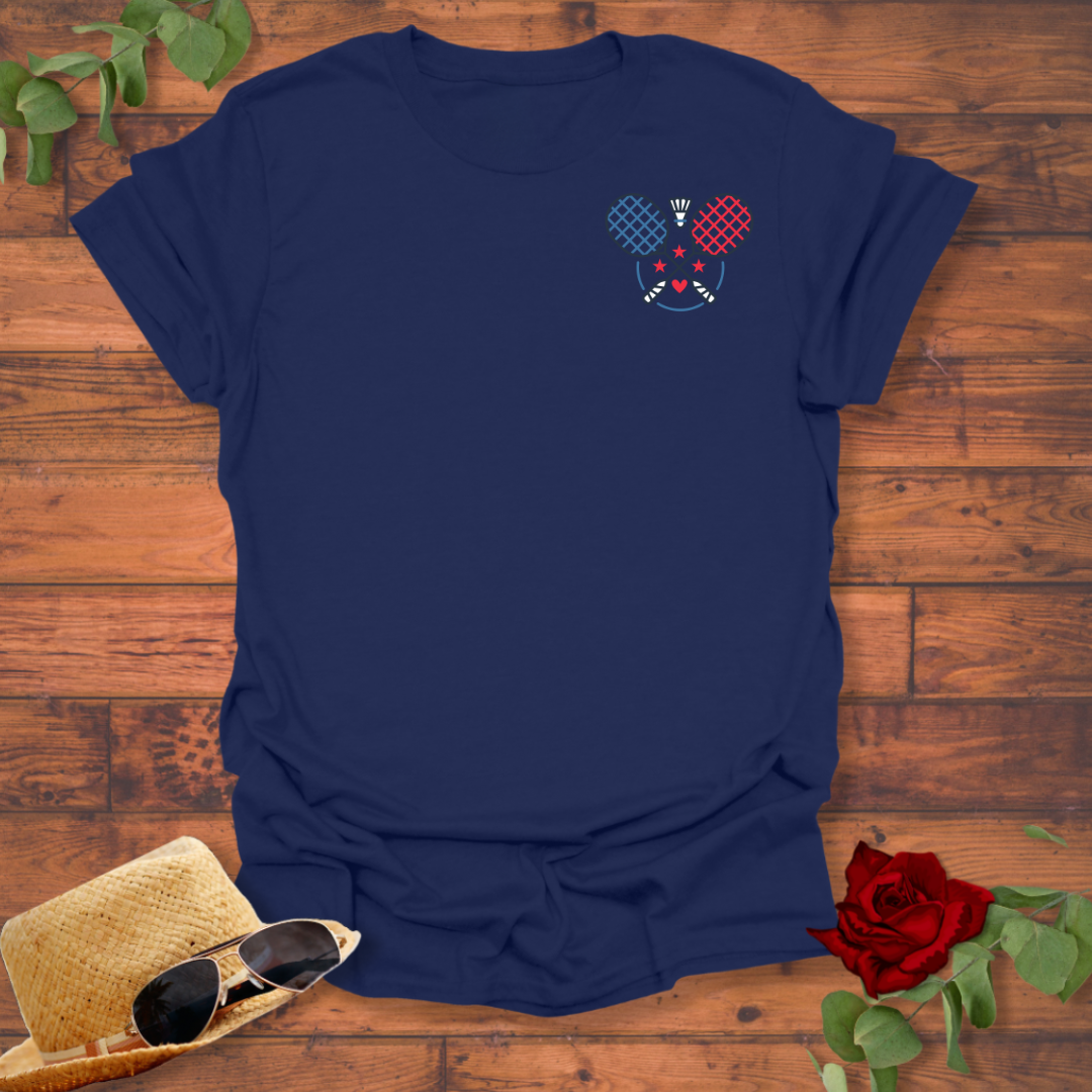 Badminton Logo T-shirt | Peachy Mind Unisex 100% Cotton T-Shirt