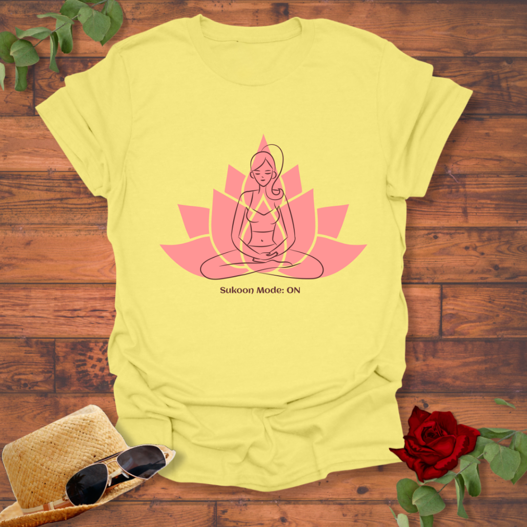 Sukoon Mode : on T-shirt | Peachy Mind Unisex 100% Cotton T-Shirt
