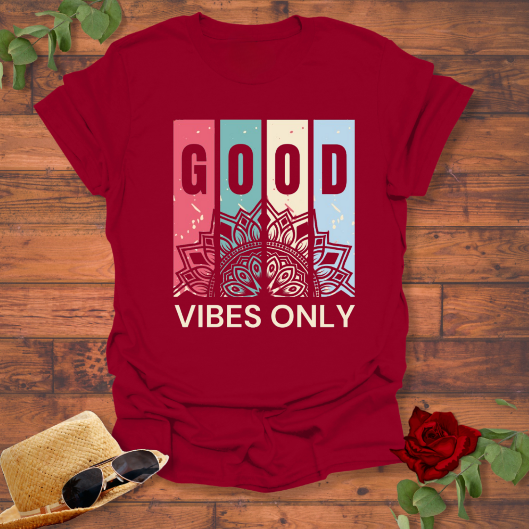 Good Vibes Only T-shirt | Peachy Mind Unisex 100% Cotton T-Shirt
