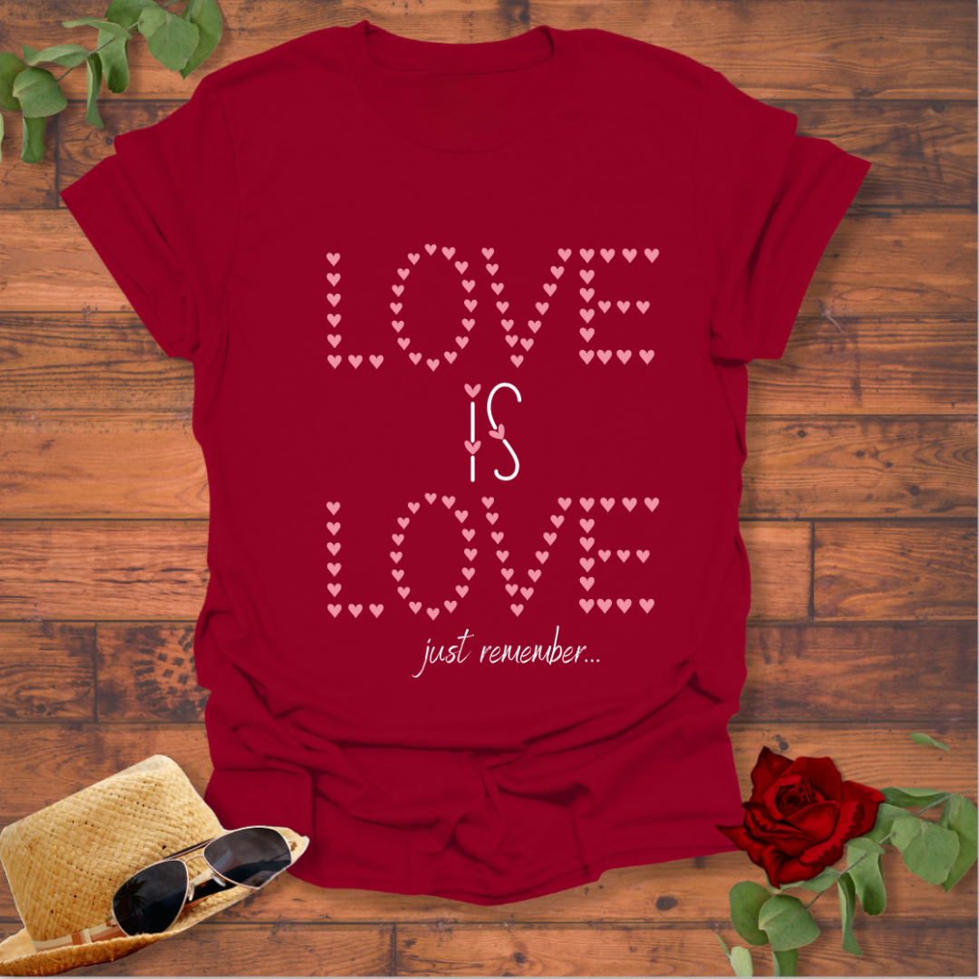 Love Is Love T-shirt | Peachy Mind Unisex 100% Cotton T-Shirt