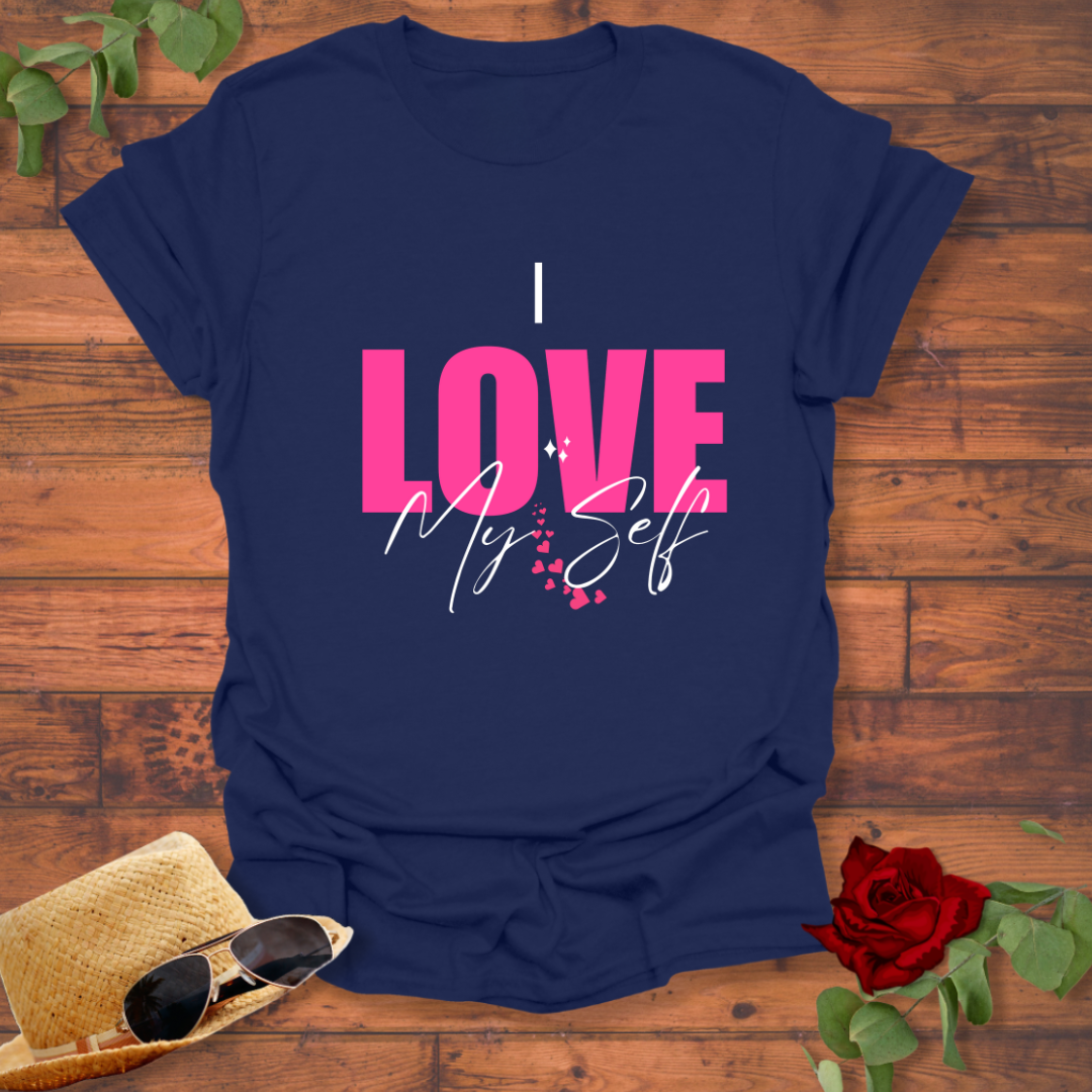 I Love My Self T-shirt | Peachy Mind Unisex 100% Cotton T-Shirt