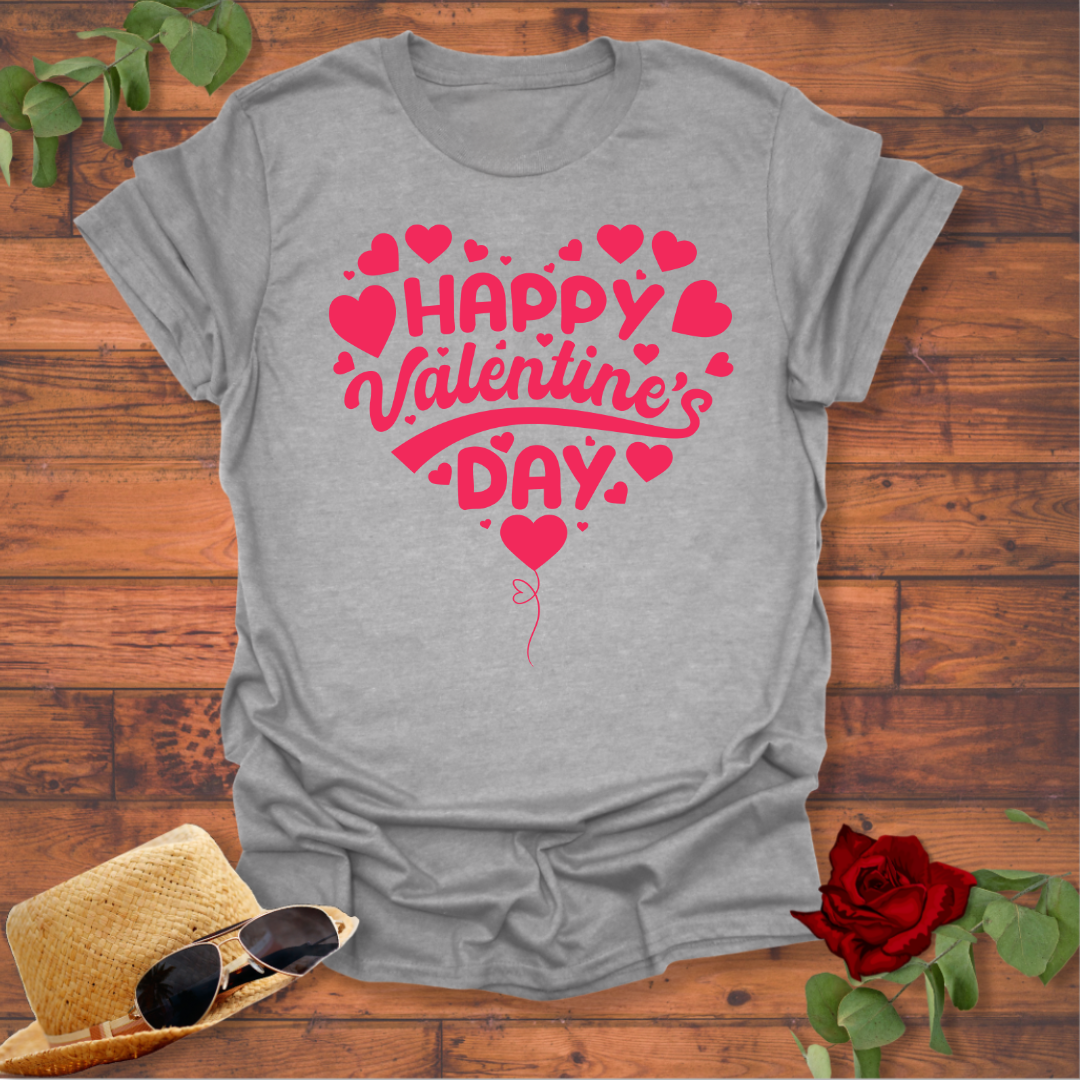 Happy Valentine's Day T-shirt | Peachy Mind Unisex 100% Cotton T-Shirt