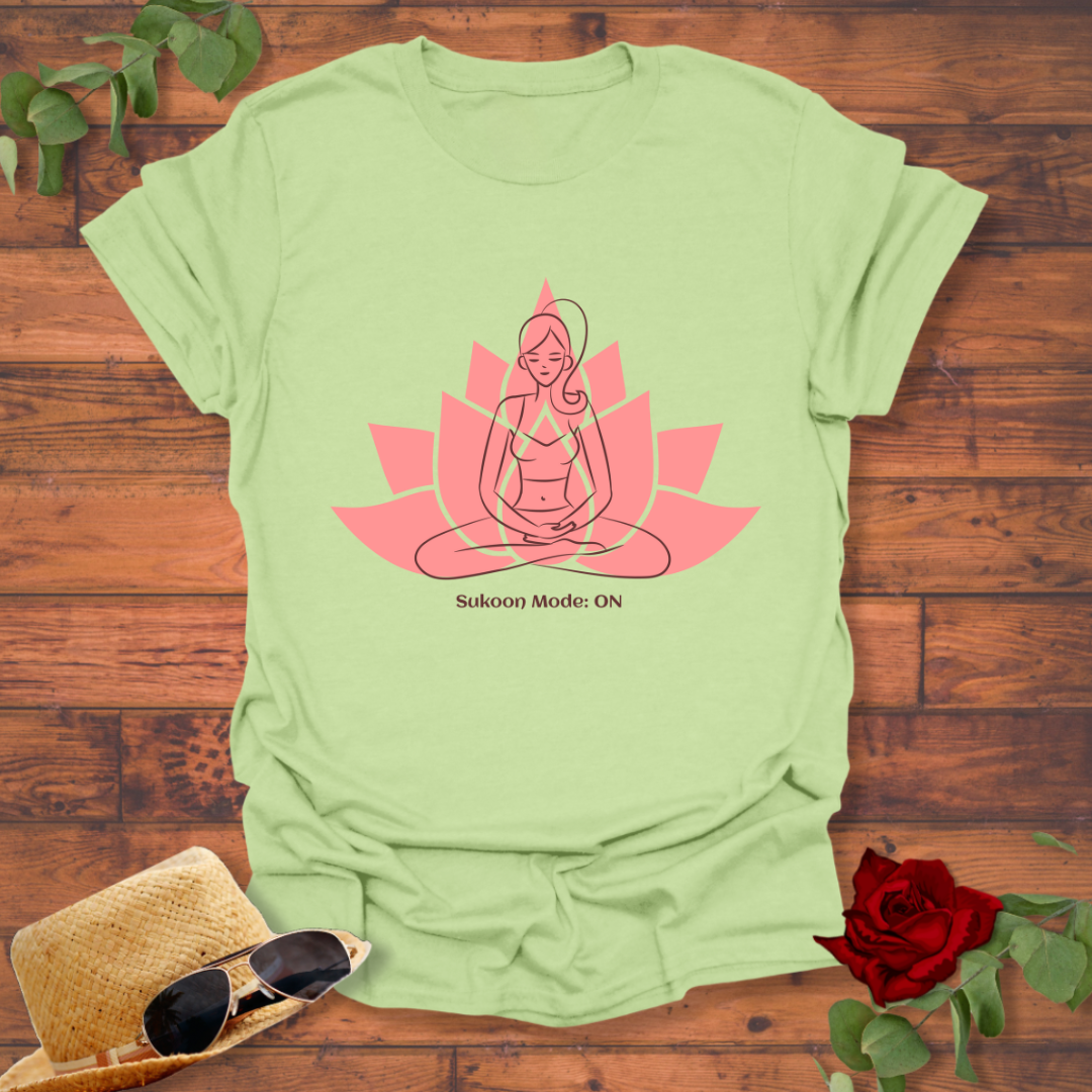 Sukoon Mode : on T-shirt | Peachy Mind Unisex 100% Cotton T-Shirt