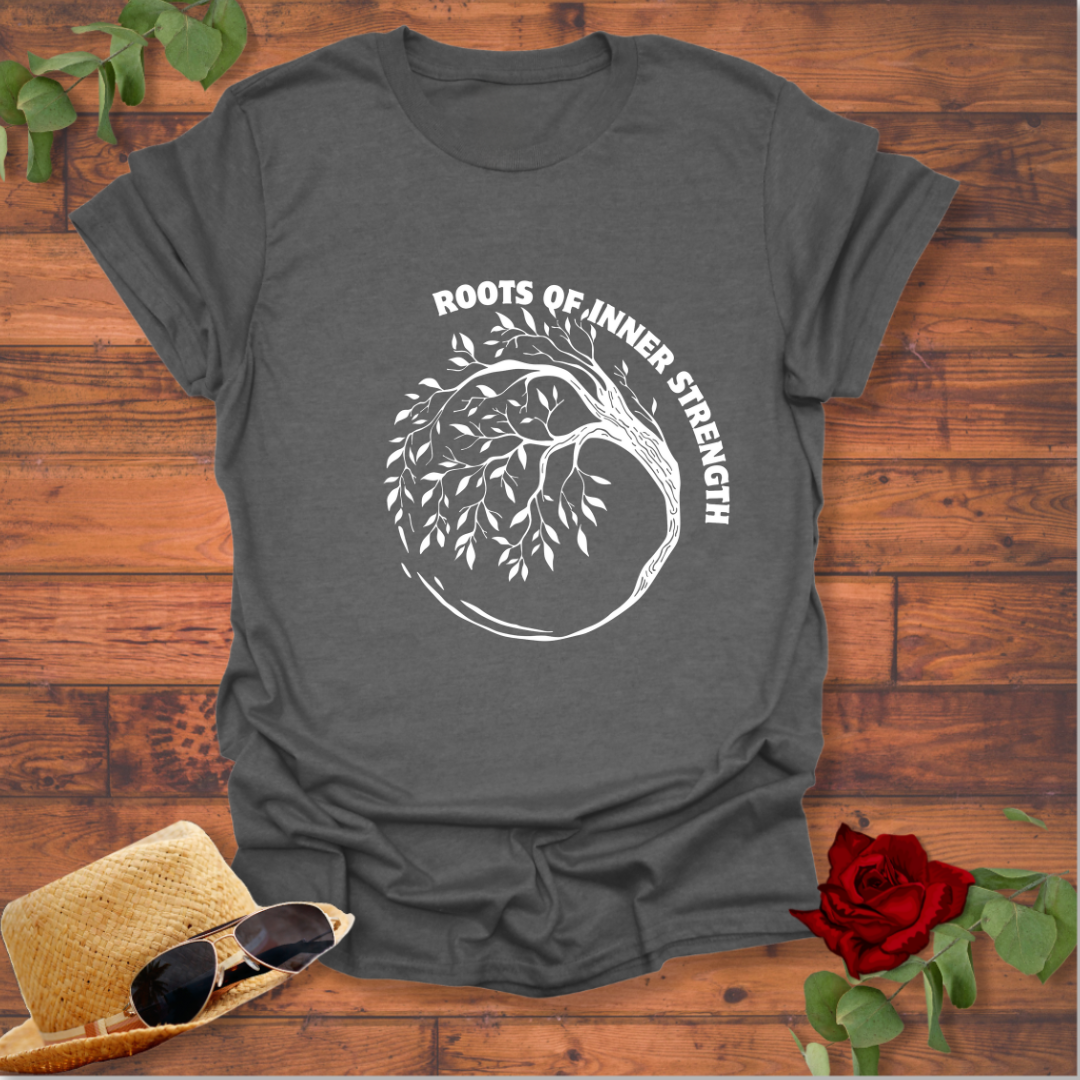 Roots of Inner Strength T-shirt | Peachy Mind Unisex 100% Cotton T-Shirt