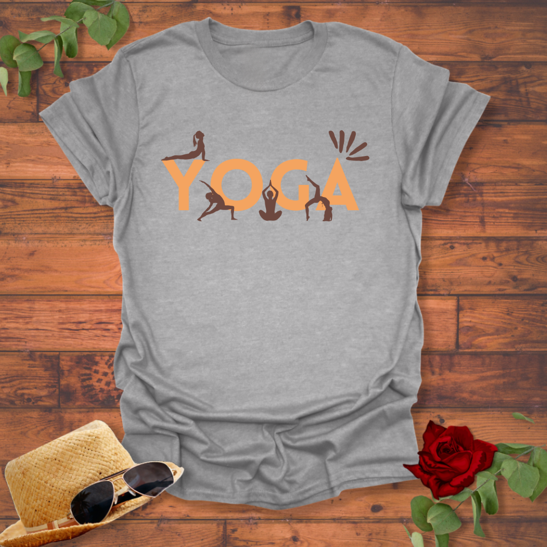 Yoga For All Day T-shirt | Peachy Mind Unisex 100% Cotton T-Shirt