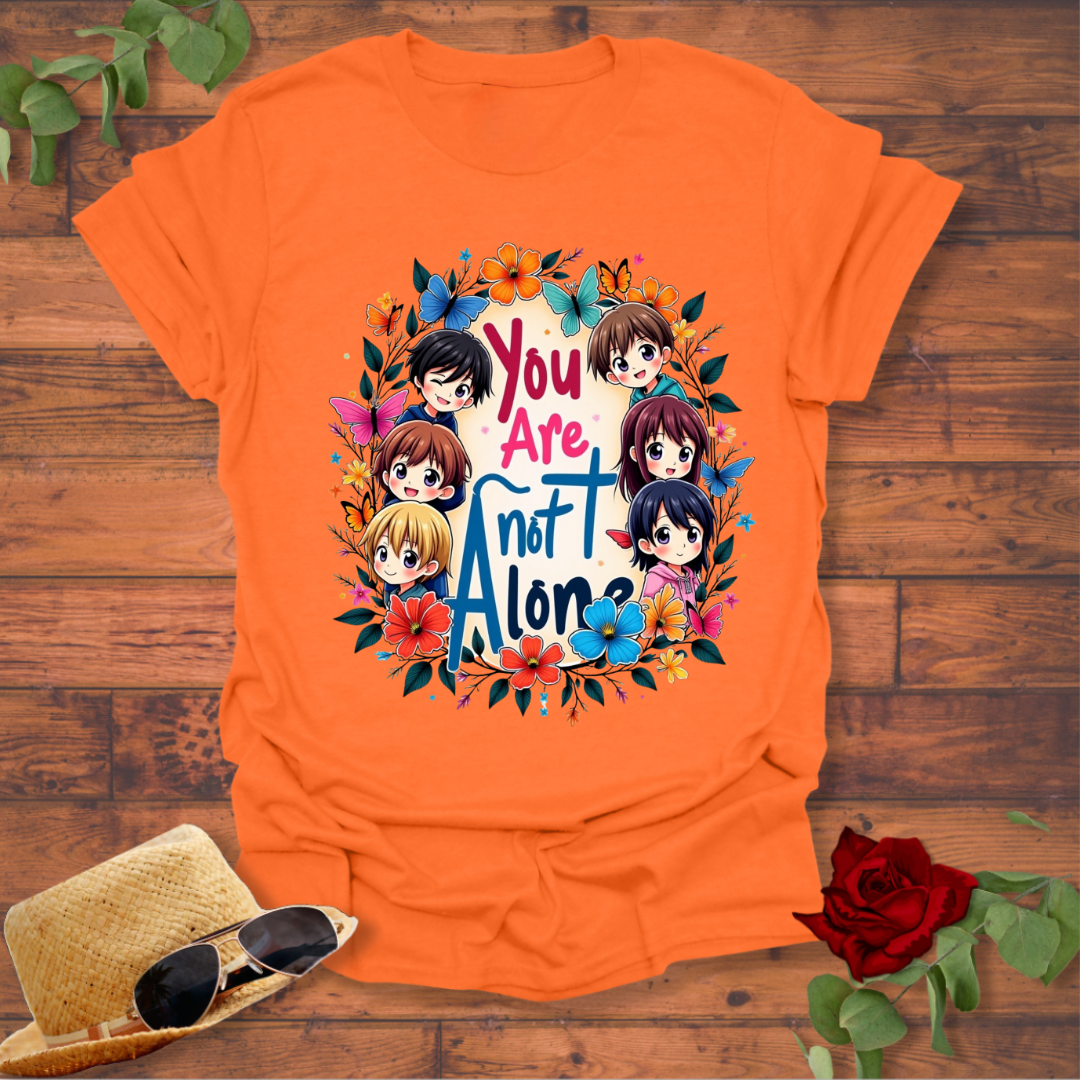 You Are not Alone T-shirt | Peachy Mind Unisex 100% Cotton T-Shirt