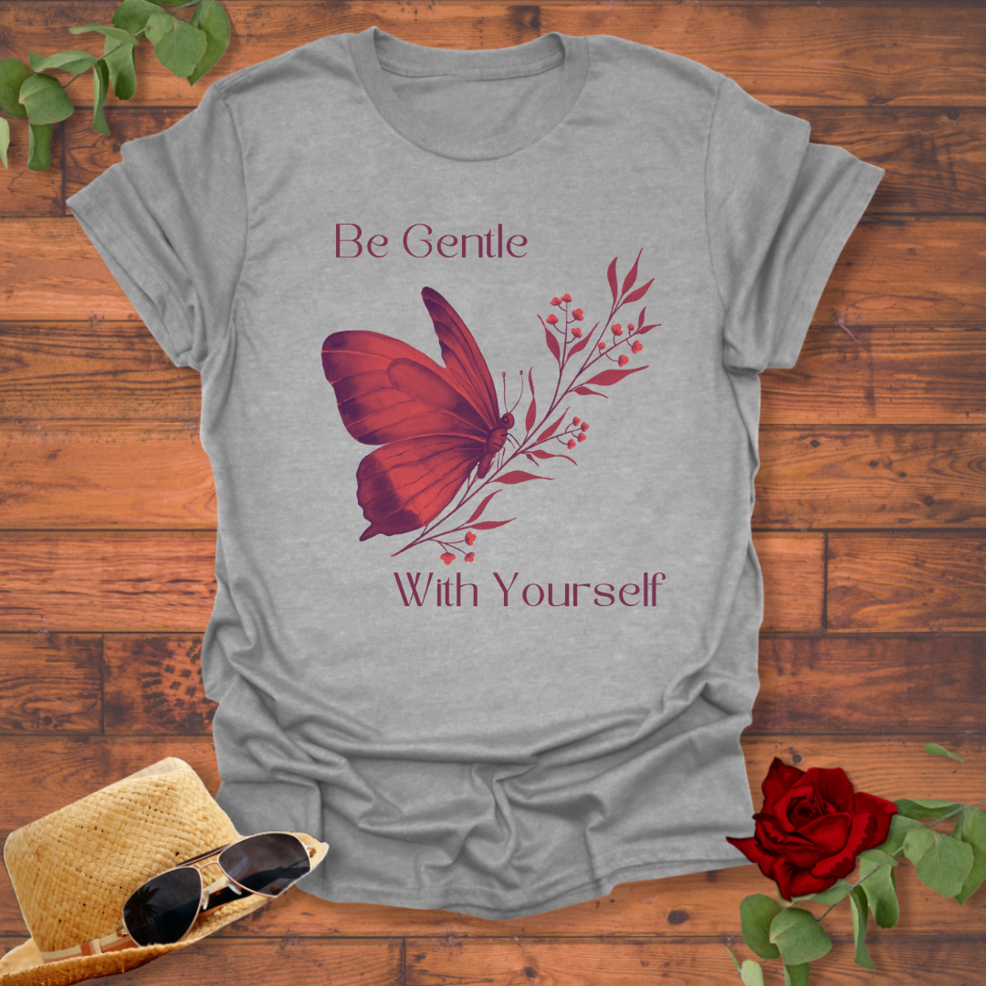 Be Gentle With Yourself T-shirt | Peachy Mind Unisex 100% Cotton T-Shirt