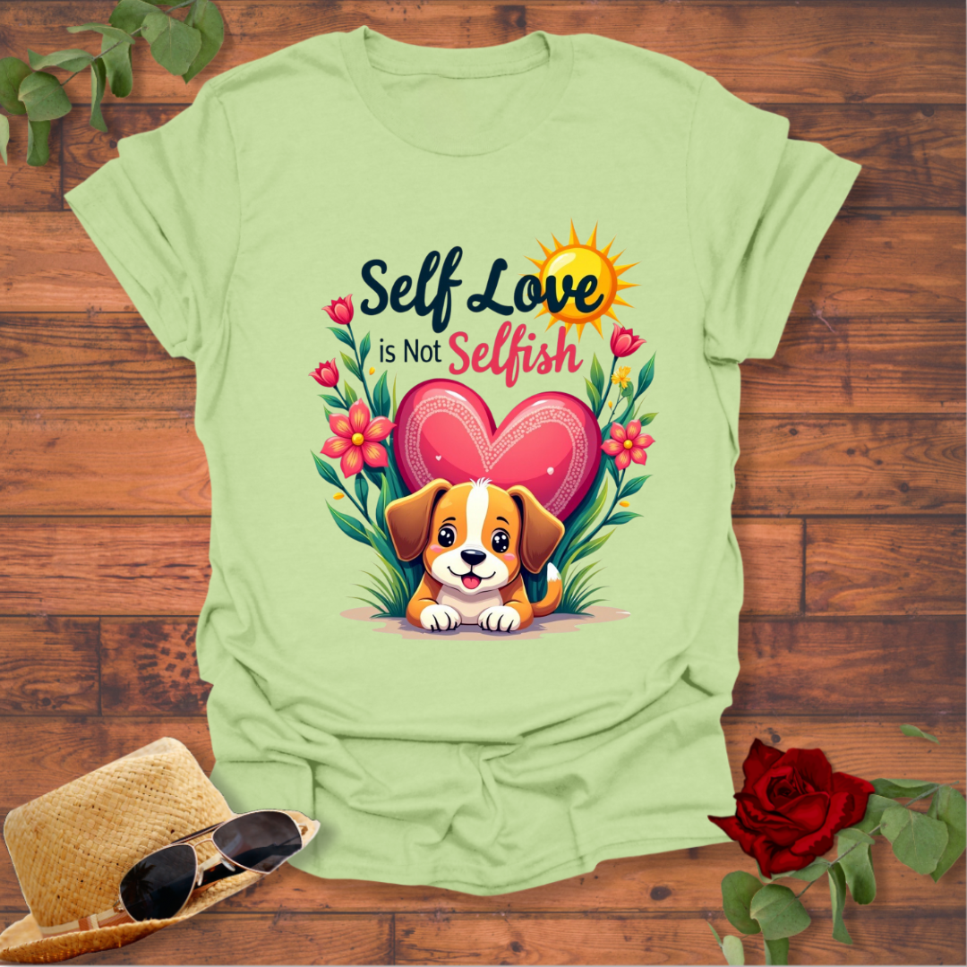 Self Love is Not Selfish T-shirt | Peachy Mind Unisex 100% Cotton T-Shirt