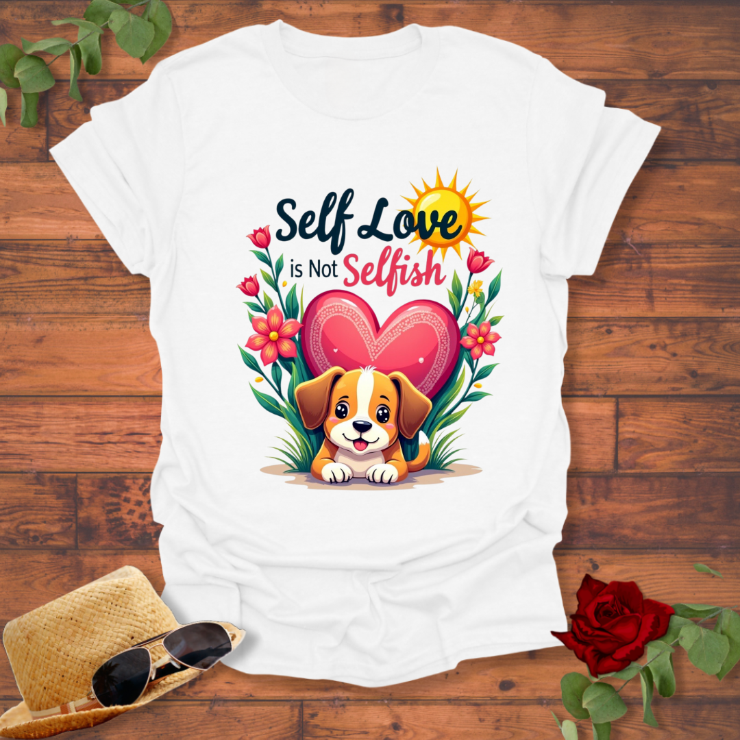 Self Love is Not Selfish T-shirt | Peachy Mind Unisex 100% Cotton T-Shirt