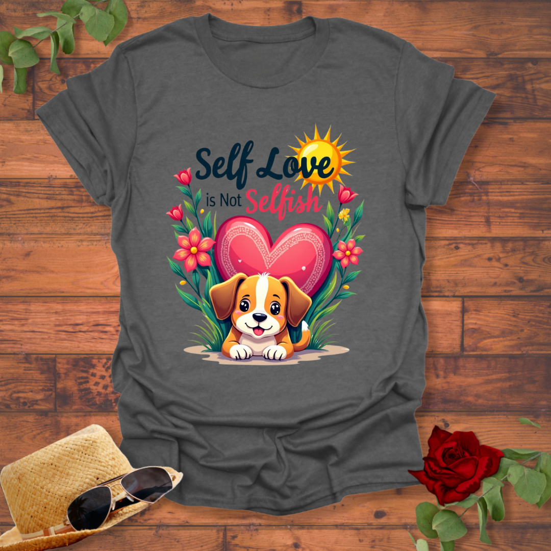 Self Love is Not Selfish T-shirt | Peachy Mind Unisex 100% Cotton T-Shirt