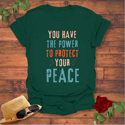 Protect Your Peace  T-shirt | Peachy Mind Unisex 100% Cotton T-Shirt