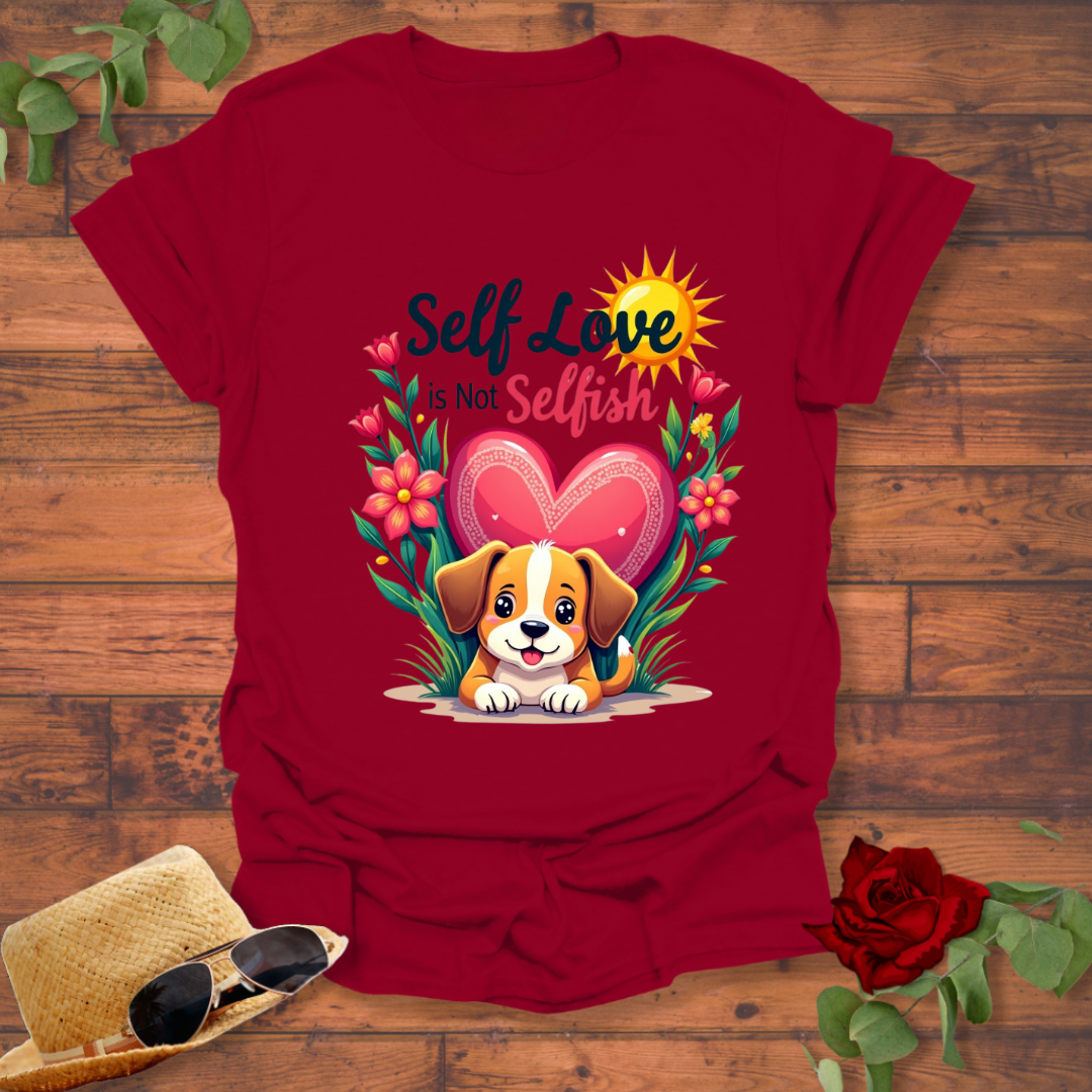 Self Love is Not Selfish T-shirt | Peachy Mind Unisex 100% Cotton T-Shirt