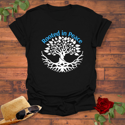 Rooted In Peace T-shirt | Peachy Mind Unisex 100% Cotton T-Shirt