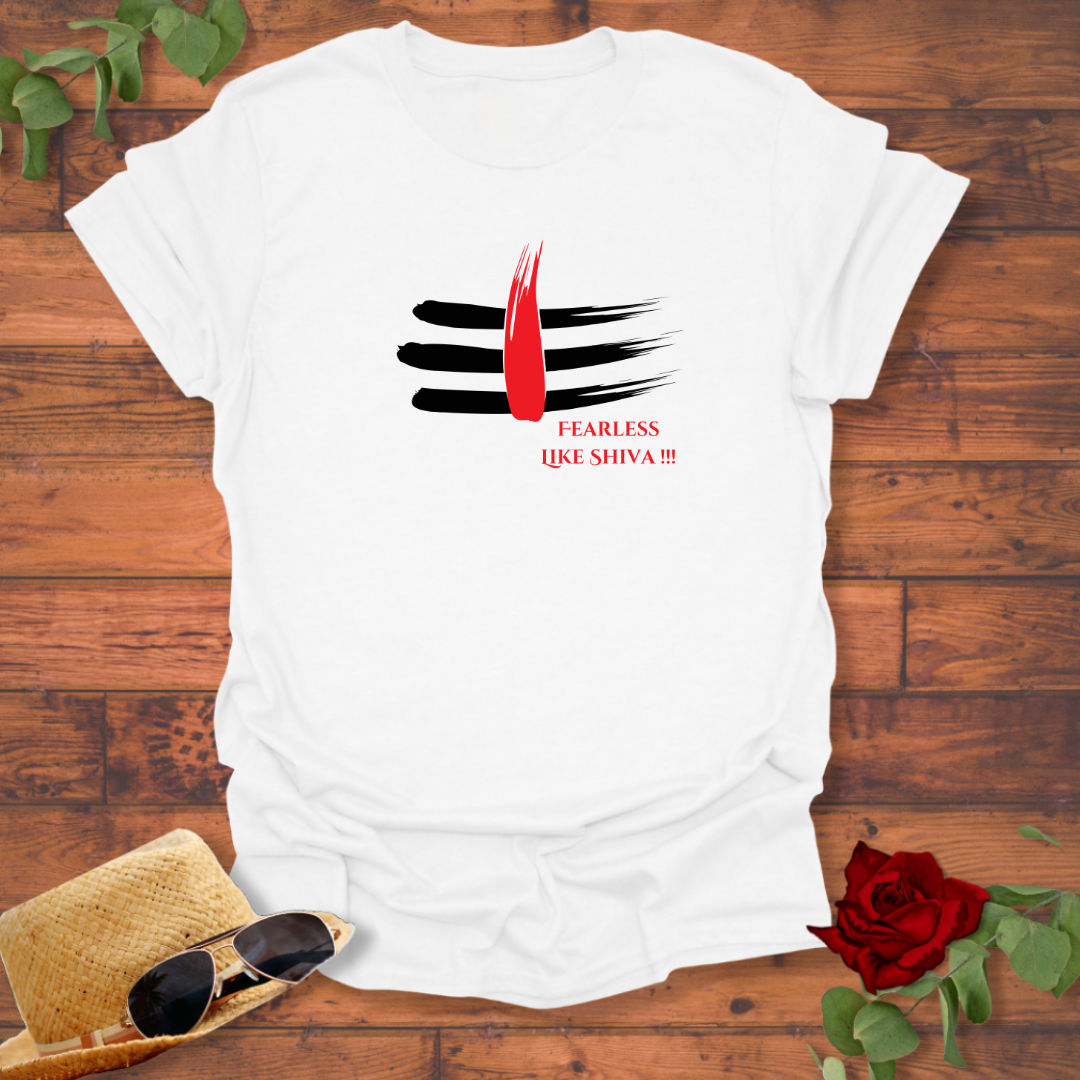 Fearless Like Shiva T-shirt | Peachy Mind Unisex 100% Cotton T-Shirt
