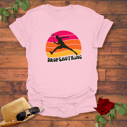 Drop Shot King T-shirt | Peachy Mind Unisex 100% Cotton T-Shirt