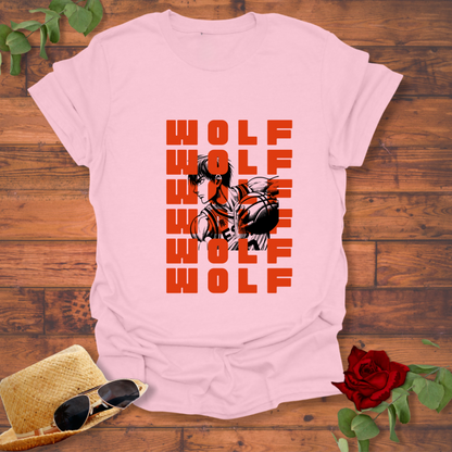 Wolf Ball T-shirt | Peachy Mind Unisex 100% Cotton T-Shirt
