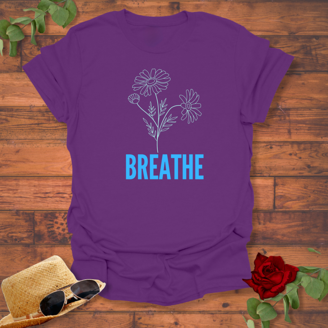 Breathe T-shirt | Peachy Mind Unisex 100% Cotton T-Shirt