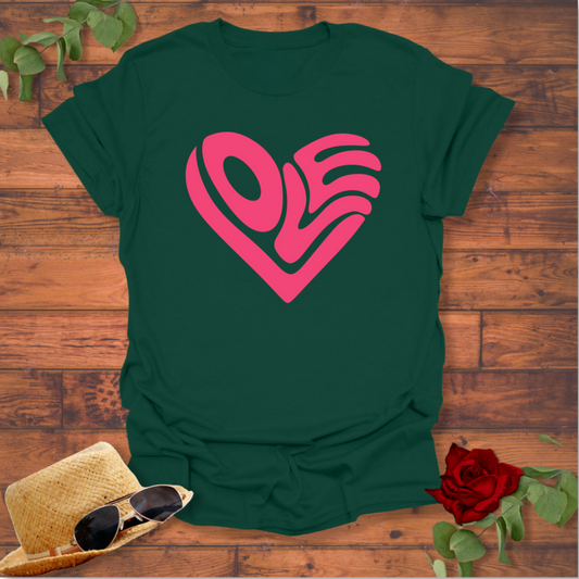 Heart Of Love T-shirt | Peachy Mind Unisex 100% Cotton T-Shirt