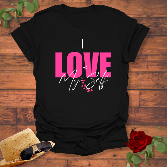 I Love My Self T-shirt | Peachy Mind Unisex 100% Cotton T-Shirt