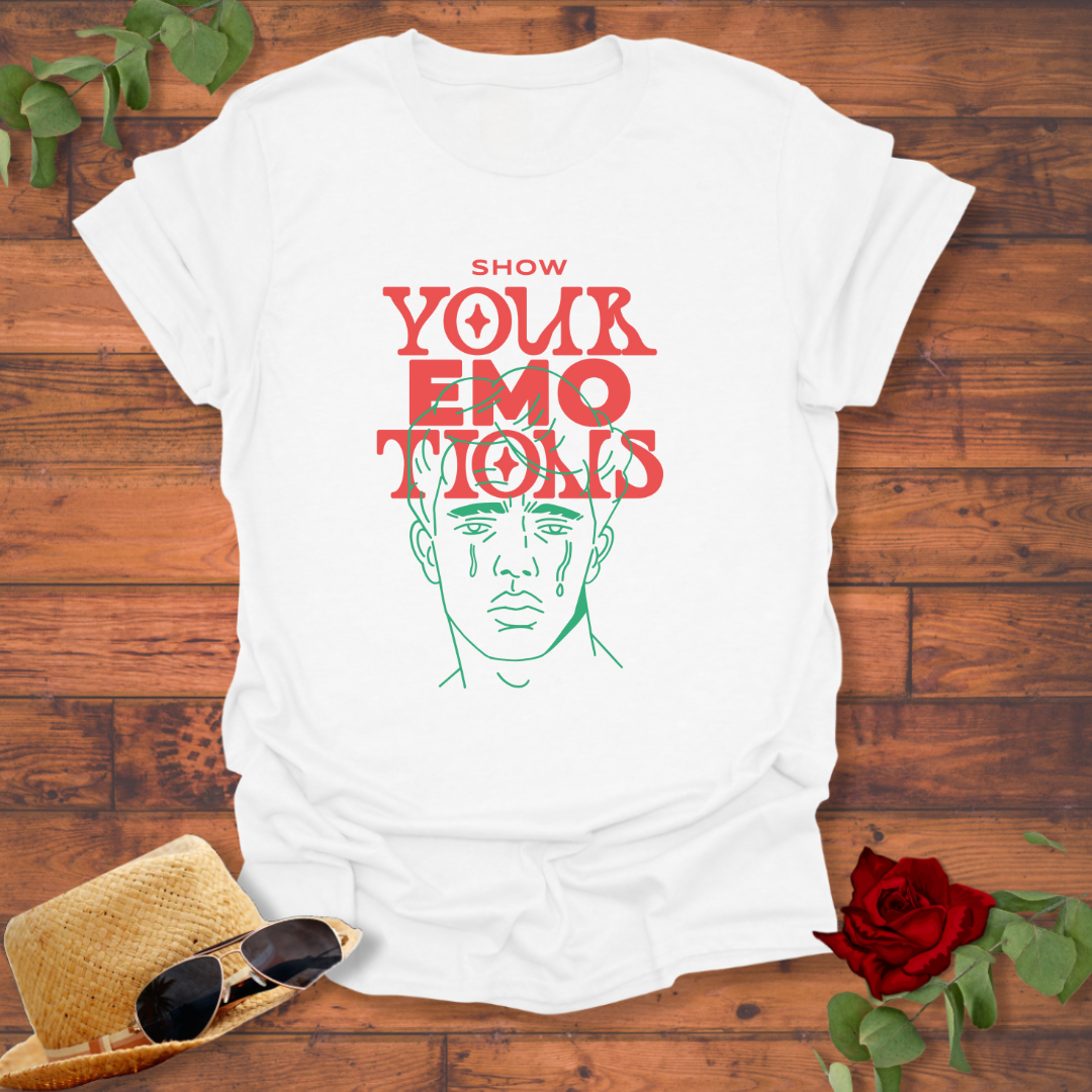Show Your Emotions  T-shirt | Peachy Mind Unisex 100% Cotton T-Shirt