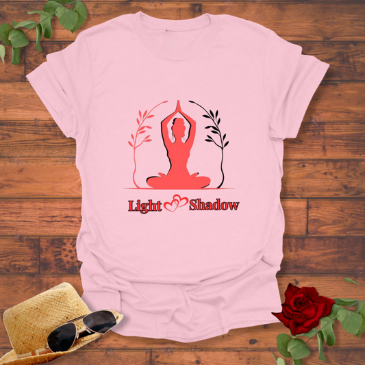 Light Shadow T-shirt | Peachy Mind Unisex 100% Cotton T-Shirt