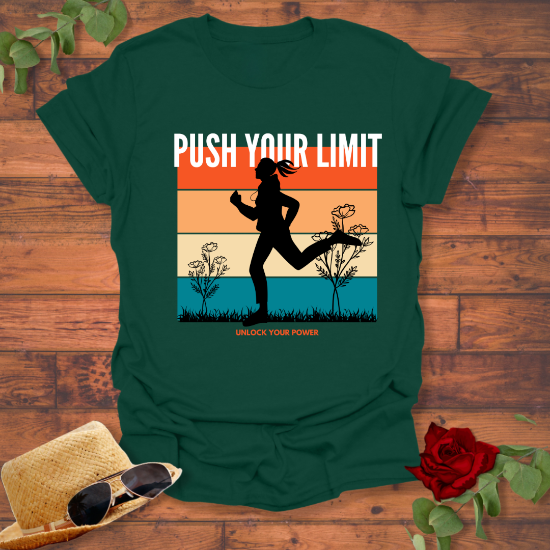 Push Your Limit  T-shirt | Peachy Mind Unisex 100% Cotton T-Shirt