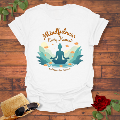 Mindfulness in Every Movement T-shirt | Peachy Mind Unisex 100% Cotton T-Shirt