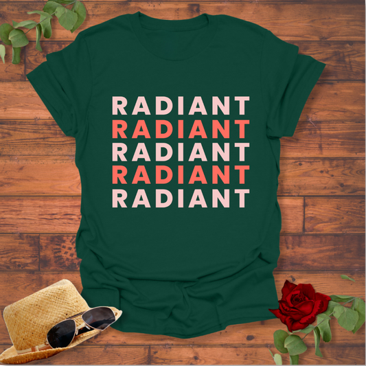Radiant  T-shirt | Peachy Mind Unisex 100% Cotton T-Shirt