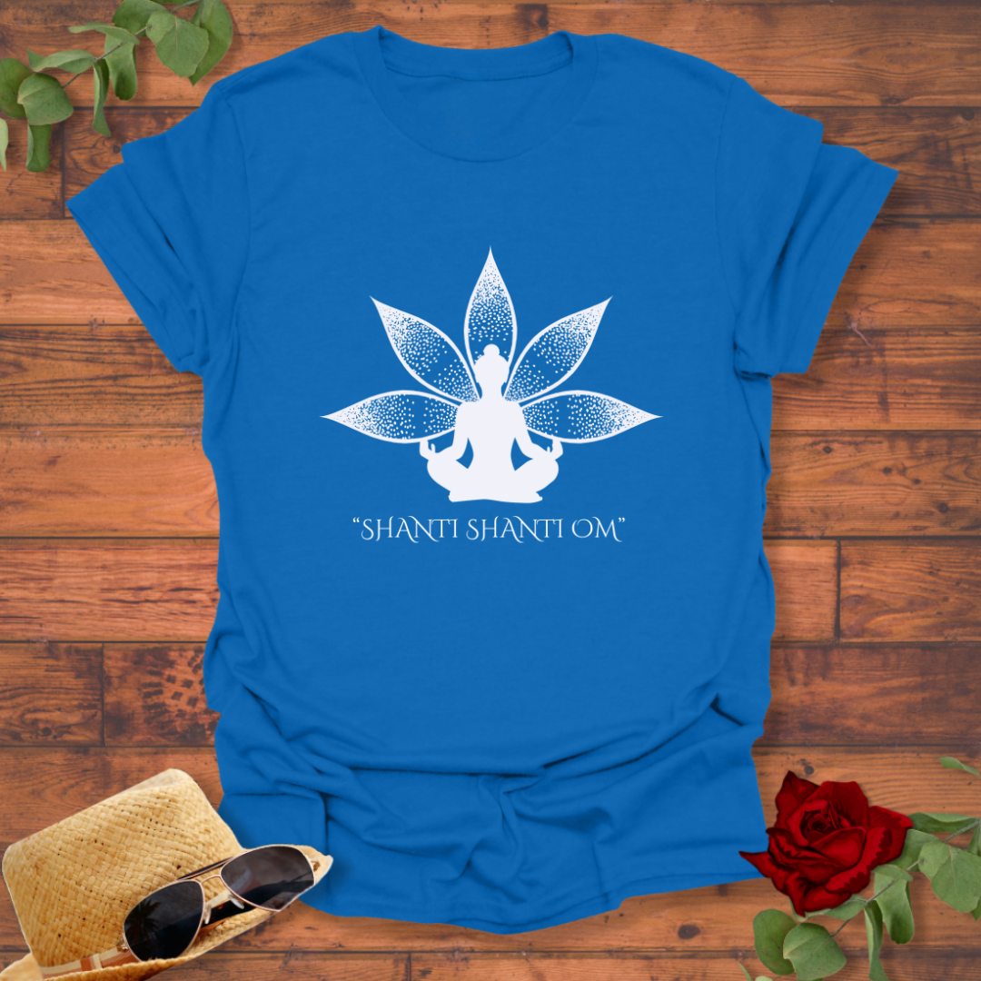Shanti Shanti Om T-shirt | Peachy Mind Unisex 100% Cotton T-Shirt