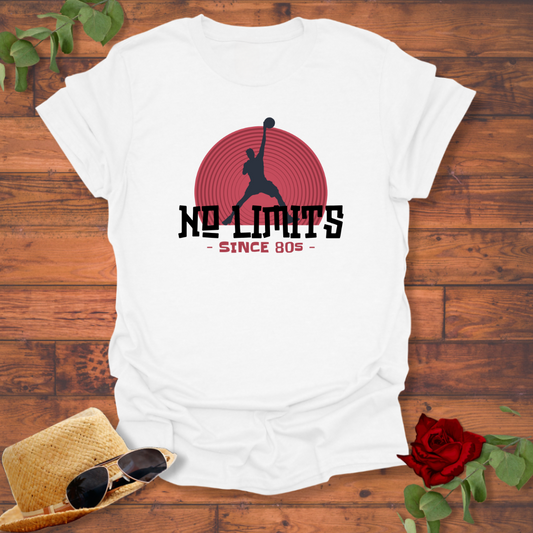 No Limits 80's Basket  Ball T-shirt | Peachy Mind Unisex 100% Cotton T-Shirt