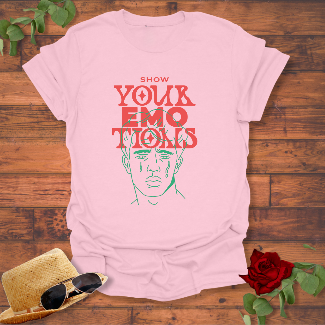 Show Your Emotions  T-shirt | Peachy Mind Unisex 100% Cotton T-Shirt