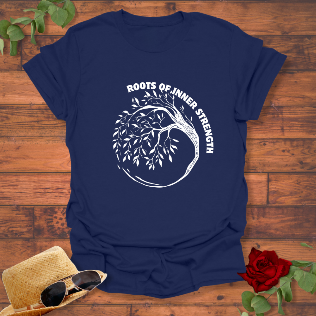 Roots of Inner Strength T-shirt | Peachy Mind Unisex 100% Cotton T-Shirt
