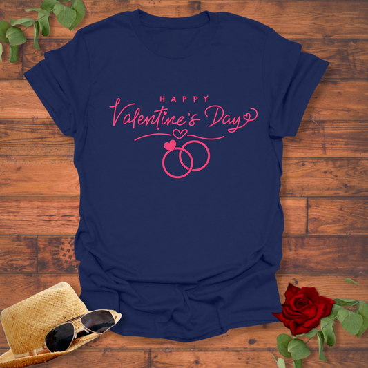 Happy Valentine's Day  T-shirt | Peachy Mind Unisex 100% Cotton T-Shirt