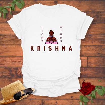 Light Minds Krishna T-shirt | Peachy Mind Unisex 100% Cotton T-Shirt