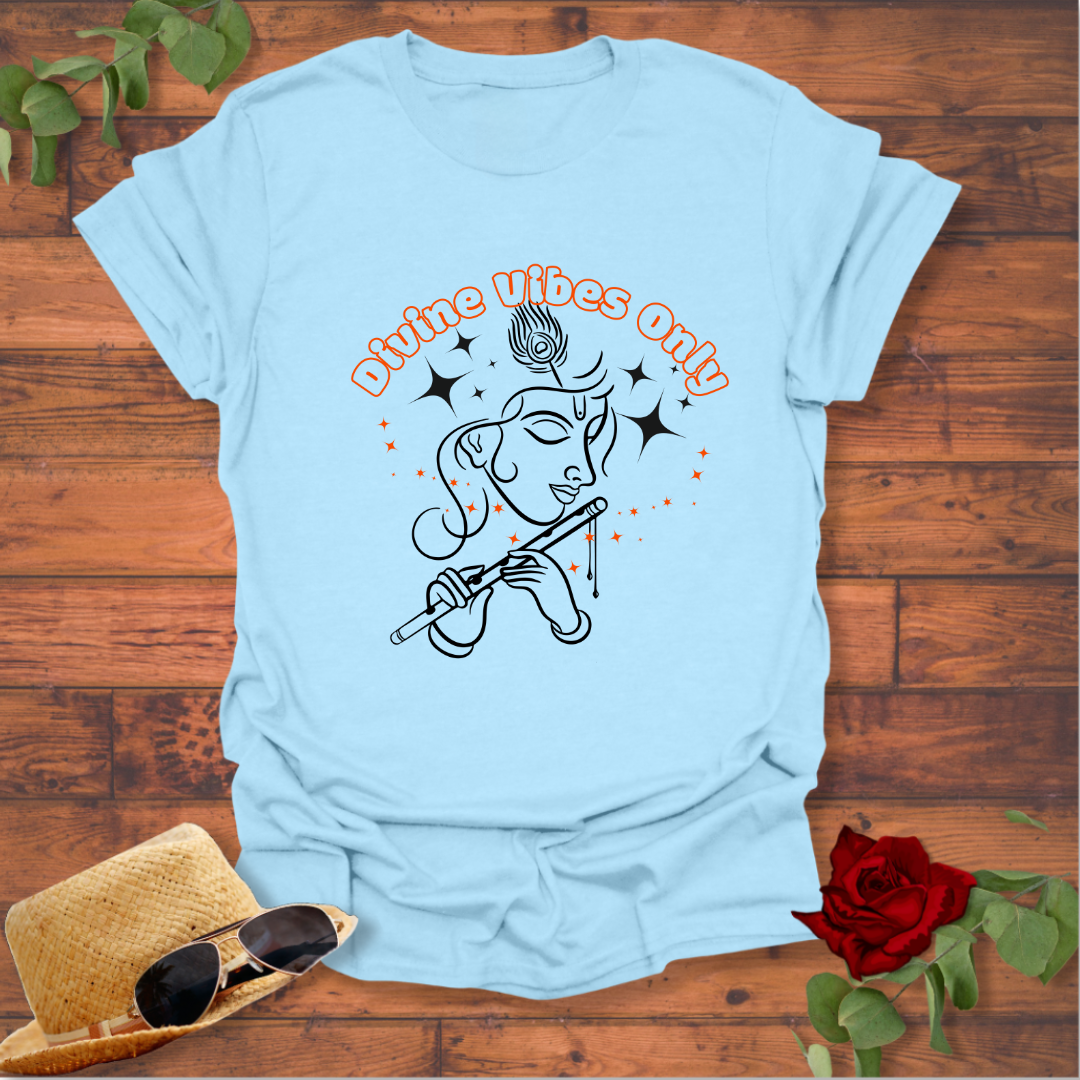Divine Vibes Only T-shirt | Peachy Mind Unisex 100% Cotton T-Shirt