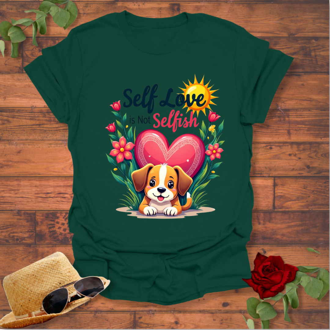 Self Love is Not Selfish T-shirt | Peachy Mind Unisex 100% Cotton T-Shirt