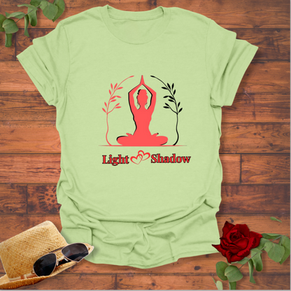 Light Shadow T-shirt | Peachy Mind Unisex 100% Cotton T-Shirt