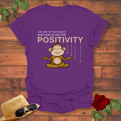 Focus On Positivity T-shirt | Peachy Mind Unisex 100% Cotton T-Shirt