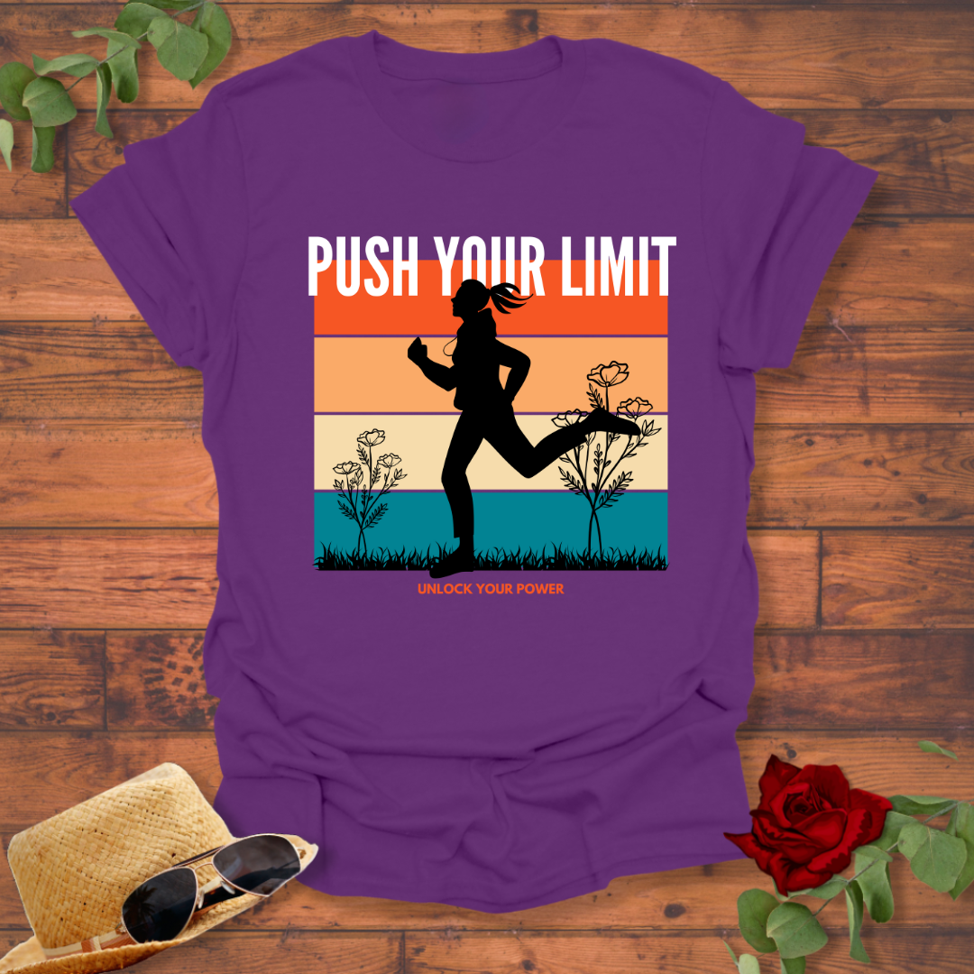 Push Your Limit  T-shirt | Peachy Mind Unisex 100% Cotton T-Shirt