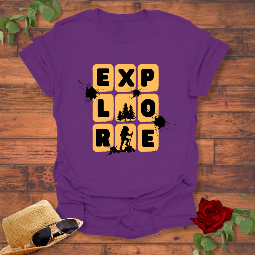 Explore Positivity  T-shirt | Peachy Mind Unisex 100% Cotton T-Shirt