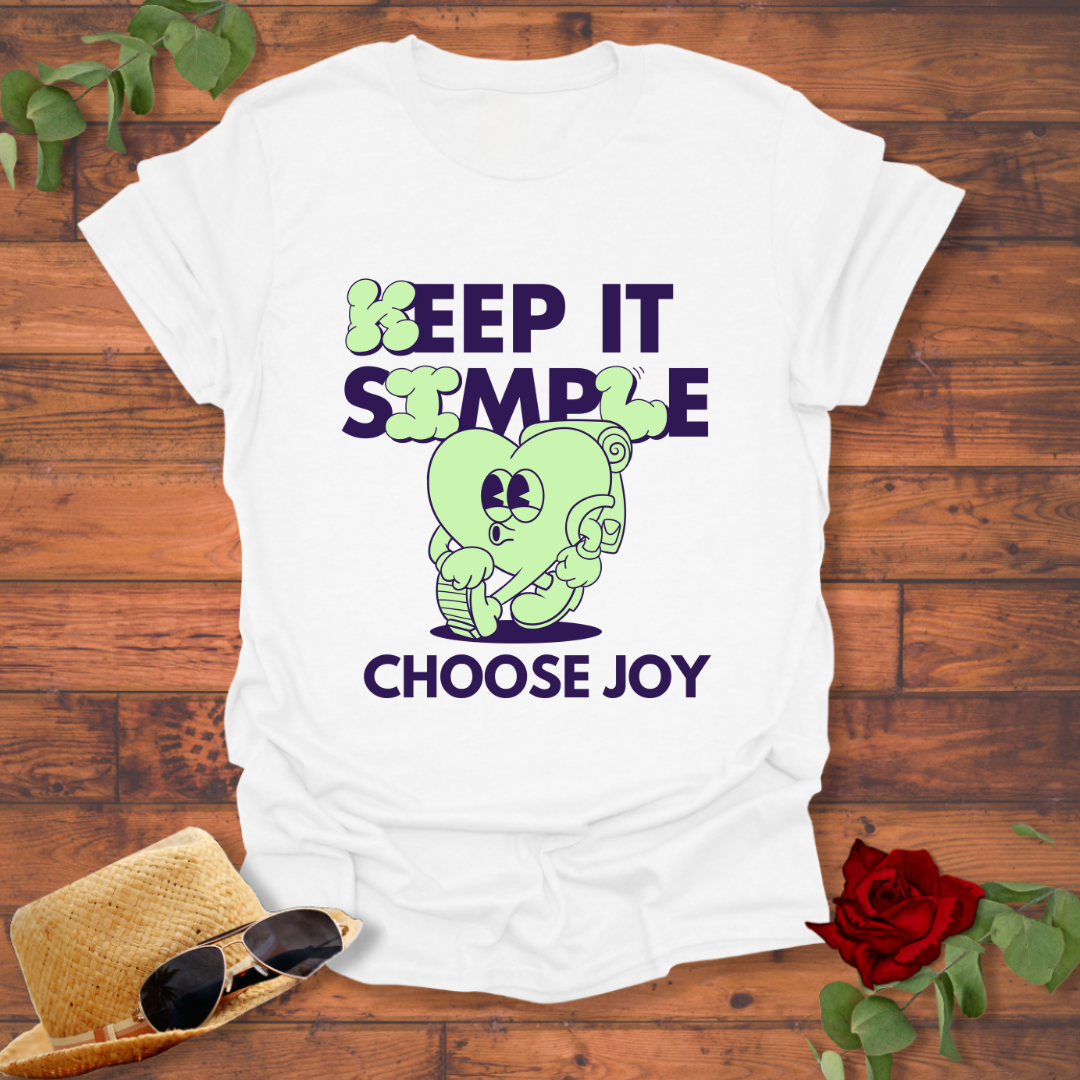 Choose Joy T-shirt | Peachy Mind Unisex 100% Cotton T-Shirt