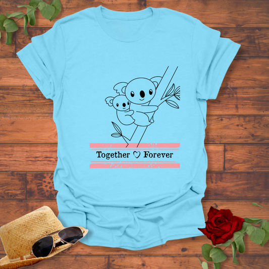 Together & Forever  T-shirt | Peachy Mind Unisex 100% Cotton T-Shirt