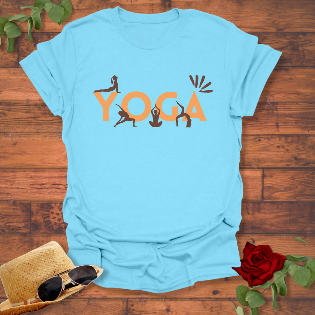 Yoga For All Day  T-shirt | Peachy Mind Unisex 100% Cotton T-Shirt